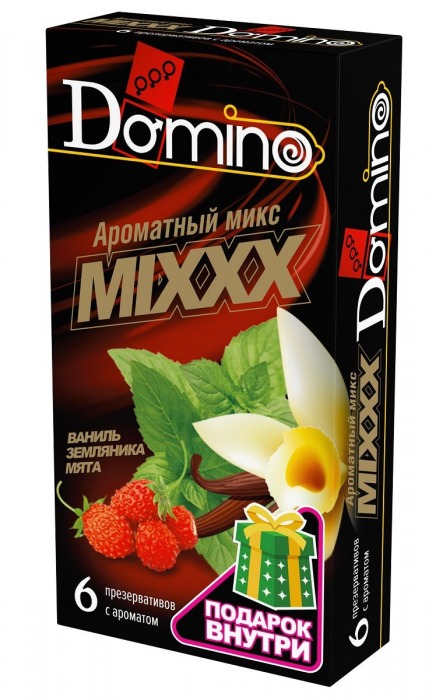 Ароматизированные презервативы DOMINO  Ароматный микс  - 6 шт. - Domino - купить с доставкой в Северодвинске