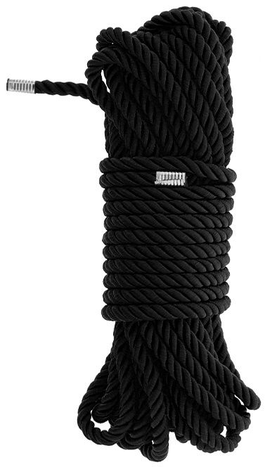 Черная веревка для бондажа BONDAGE ROPE - 10 м. - Dream Toys - купить с доставкой в Северодвинске