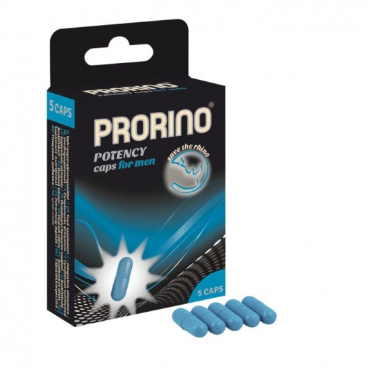 БАД для мужчин ero black line PRORINO Potency Caps for men - 5 капсул - Ero - купить с доставкой в Северодвинске