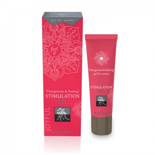 Возбуждающий интимный гель для двоих STIMULATION GEL Pomegranate   Nutmeg - 30 мл. - Shiatsu - купить с доставкой в Северодвинске