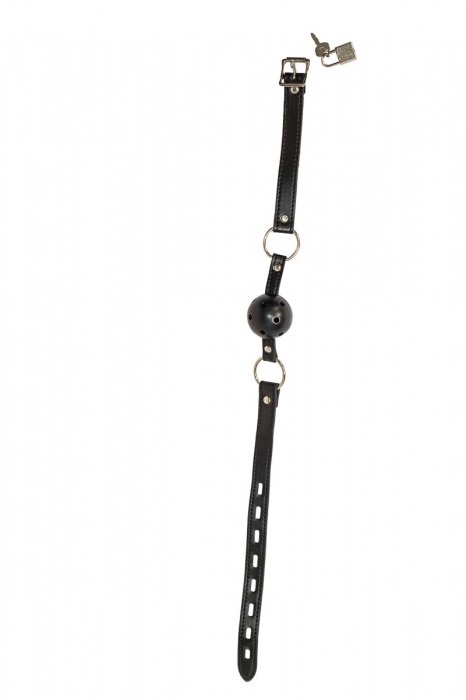 Черный кляп-шарик  Love Spell - Lola Games - купить с доставкой в Северодвинске