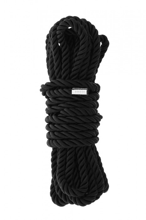 Черная веревка для шибари DELUXE BONDAGE ROPE - 5 м. - Dream Toys - купить с доставкой в Северодвинске