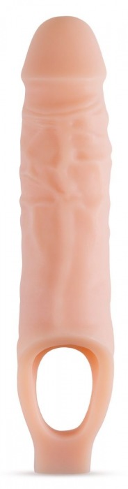 Телесный реалистичный фаллоудлинитель 9 Inch Silicone Cock Sheath Penis Extender - 22,86 см. - Blush Novelties - в Северодвинске купить с доставкой