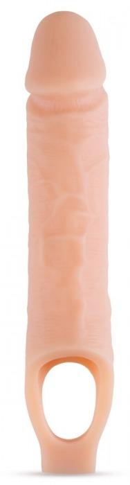 Телесный реалистичный фаллоудлинитель 10 Inch Silicone Cock Sheath Penis Extender - 25,4 см. - Blush Novelties - в Северодвинске купить с доставкой