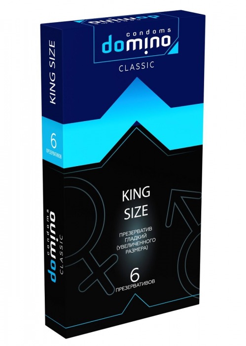 Презервативы увеличенного размера DOMINO Classic King size - 6 шт. - Domino - купить с доставкой в Северодвинске