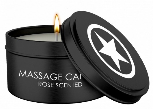 Массажная свеча с ароматом розы Massage Candle - Shots Media BV - купить с доставкой в Северодвинске