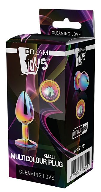 Голографическая анальная втулка с радужным кристаллом - 7,1 см. - Dream Toys - купить с доставкой в Северодвинске