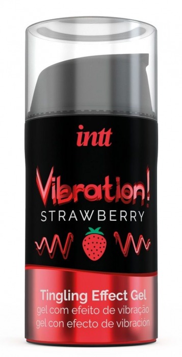 Жидкий интимный гель с эффектом вибрации Vibration! Strawberry - 15 мл. - INTT - купить с доставкой в Северодвинске