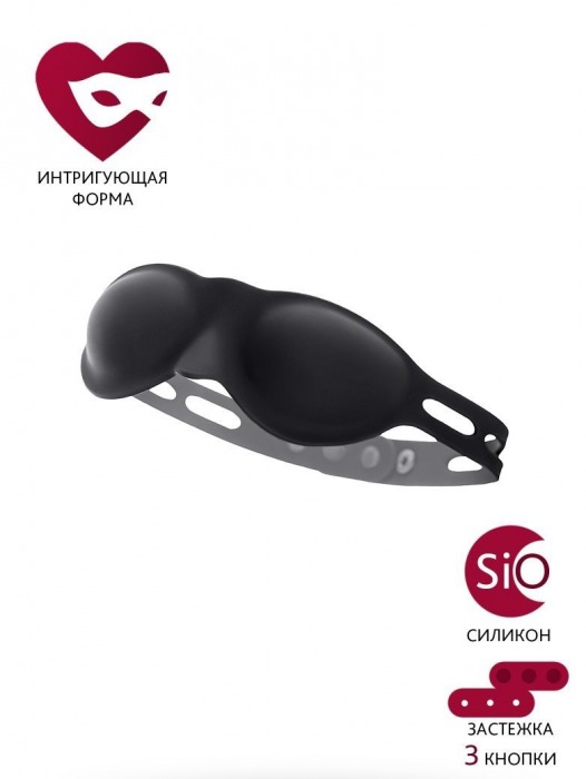 Черная плотная силиконовая маска - ToyFa - купить с доставкой в Северодвинске