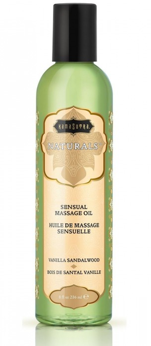 Массажное масло Naturals Vanilla Sandalwood с ароматом ванили и сандала - 236 мл. - Kama Sutra - купить с доставкой в Северодвинске
