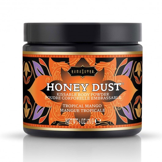 Пудра для тела Honey Dust Body Powder с ароматом манго - 170 гр. - Kama Sutra - купить с доставкой в Северодвинске