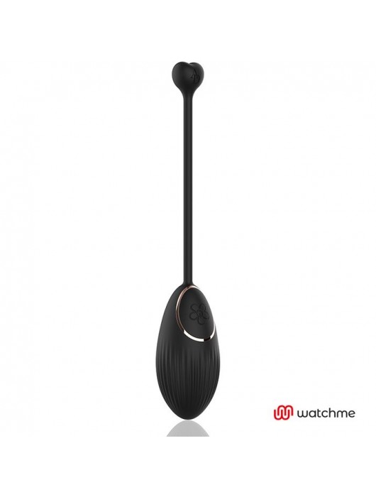 Черное виброяйцо с пультом-часами Anne s Desire Vibro Egg Wireless Watchme - DreamLove