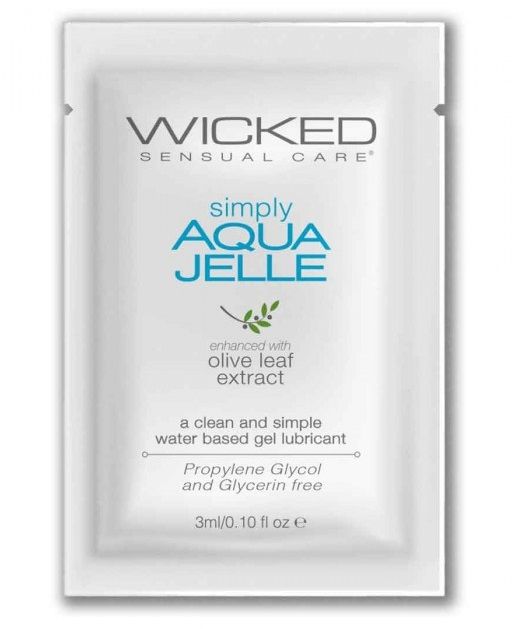 Гель-лубрикант Simply Aqua Jelle - 3 мл. - Wicked - купить с доставкой в Северодвинске