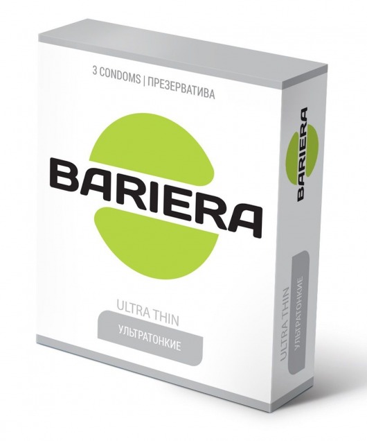 Ультратонкие презервативы Bariera Ultra Thin - 3 шт. - Bariera - купить с доставкой в Северодвинске