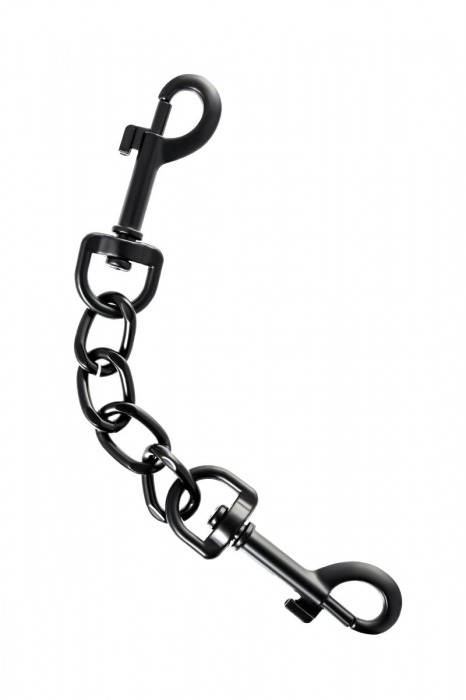 Узкие черные наручники на сцепке - ToyFa - купить с доставкой в Северодвинске