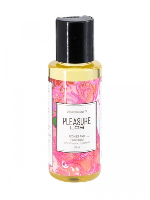 Массажное масло Pleasure Lab Delicate с ароматом пиона и пачули - 50 мл. - Pleasure Lab - купить с доставкой в Северодвинске