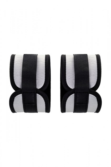 Серебристо-черные наручники Anonymo - ToyFa - купить с доставкой в Северодвинске