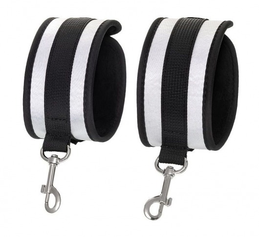 Серебристо-черные оковы Anonymo - ToyFa - купить с доставкой в Северодвинске Серебристо-черные оковы Anonymo - ToyFa - купить с доставкой в Северодвинске