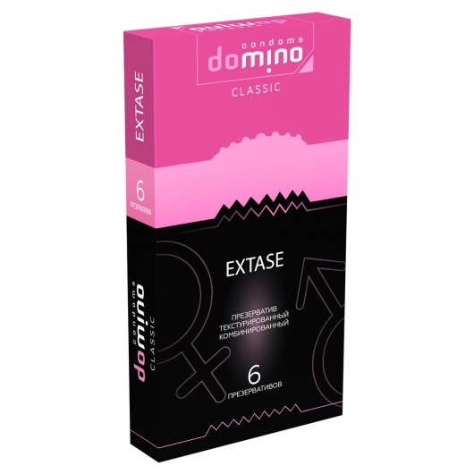 Презервативы с точками и рёбрышками DOMINO Classic Extase - 6 шт. - Domino - купить с доставкой в Северодвинске