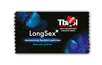 Пролонгирующий крем LongSex в одноразовой упаковке - 1,5 гр. - Биоритм - купить с доставкой в Северодвинске