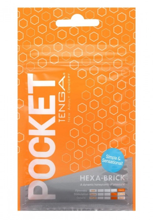 Карманный мастурбатор HEXA-BRICK - Tenga - в Северодвинске купить с доставкой