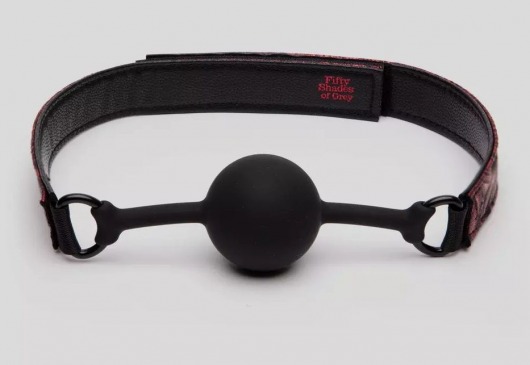 Кляп-шар на двусторонних ремешках Reversible Silicone Ball Gag - Fifty Shades of Grey - купить с доставкой в Северодвинске