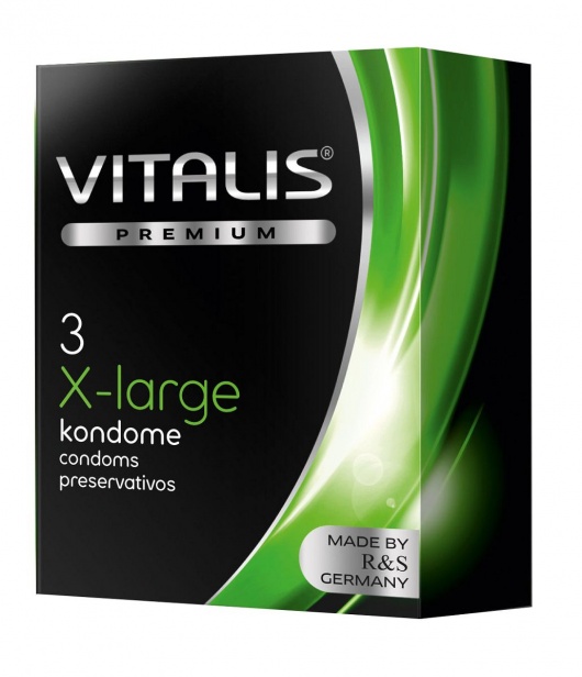 Презервативы увеличенного размера VITALIS PREMIUM x-large - 3 шт. - Vitalis - купить с доставкой в Северодвинске