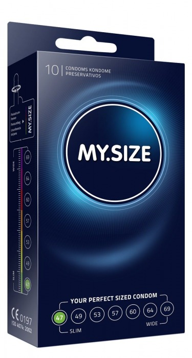 Презервативы MY.SIZE размер 47 - 10 шт. - My.Size - купить с доставкой в Северодвинске