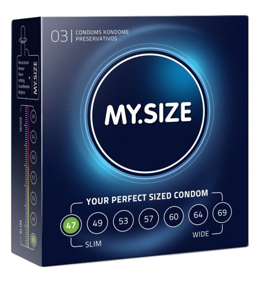 Презервативы MY.SIZE размер 47 - 3 шт. - My.Size - купить с доставкой в Северодвинске