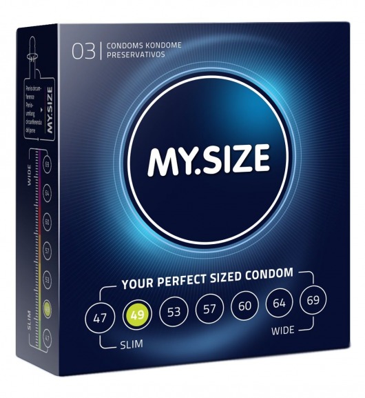 Презервативы MY.SIZE размер 49 - 3 шт. - My.Size - купить с доставкой в Северодвинске