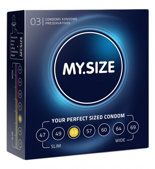Презервативы MY.SIZE размер 53 - 3 шт. - My.Size - купить с доставкой в Северодвинске