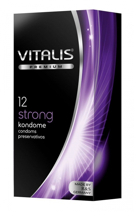 Презервативы с утолщённой стенкой VITALIS PREMIUM strong - 12 шт. - Vitalis - купить с доставкой в Северодвинске