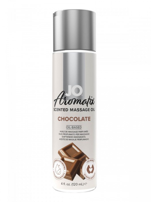 Массажное масло JO Aromatix Massage Oil Chocolate с ароматом шоколада - 120 мл. - System JO - купить с доставкой в Северодвинске