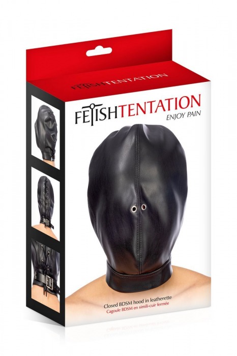 Маска-шлем на голову с отверстиями для дыхания - Fetish Tentation - купить с доставкой в Северодвинске