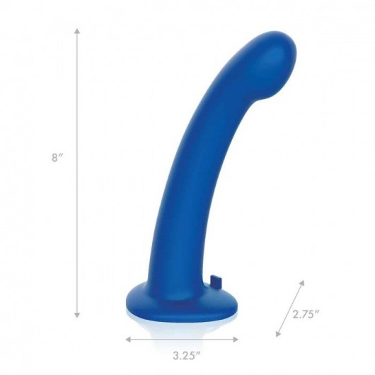Синяя насадка Remote Control P-Spot G-Spot с черными трусиками - 20 см. - Pegasus - купить с доставкой в Северодвинске