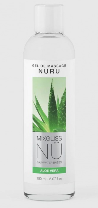 Массажный гель на водной основе Mixgliss NU Aloe Vera - 150 мл. - Strap-on-me - купить с доставкой в Северодвинске