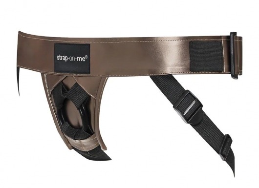 Бронзовый пояс для насадок Curious Harness - Strap-on-me - купить с доставкой в Северодвинске