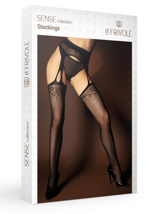 Чулки с поясом и готическим узором - Le Frivole купить с доставкой