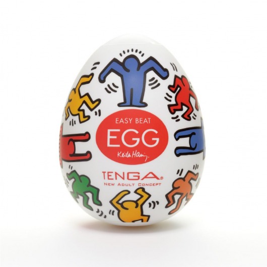 Мастурбатор-яйцо Keith Haring EGG DANCE - Tenga - в Северодвинске купить с доставкой