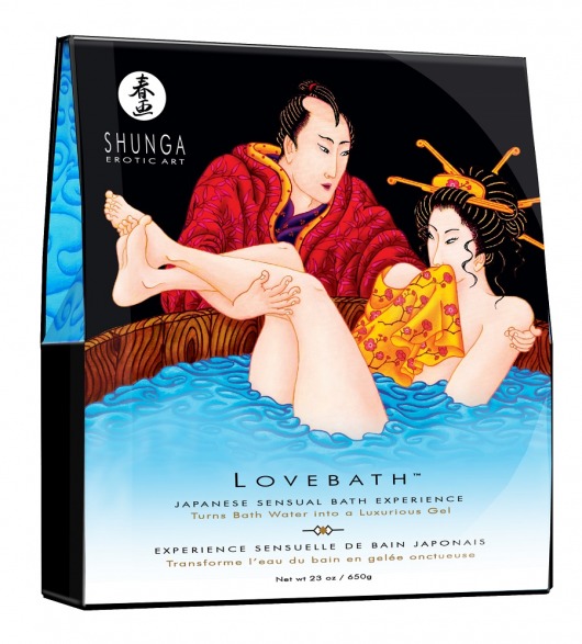 Соль для ванны Lovebath Ocean temptation, превращающая воду в гель - 650 гр. - Shunga - купить с доставкой в Северодвинске