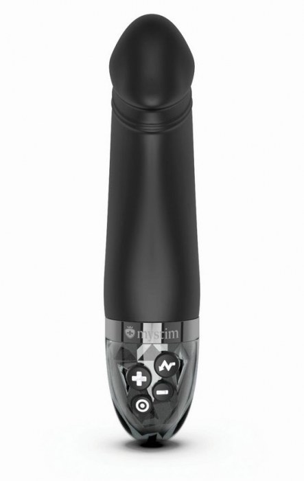 Черный вибратор с электростимуляцией Real Deal Neal - 16,5 см. - MyStim - купить с доставкой в Северодвинске
