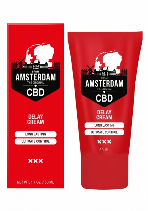 Крем-пролонгатор CBD from Amsterdam Delay Cream - 50 мл. - Shots Media BV - купить с доставкой в Северодвинске