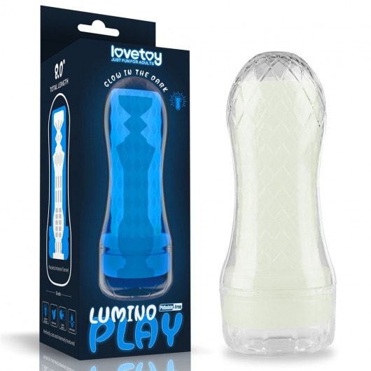 Светящийся в темноте мастурбатор Lumino Play Masturbator Pocketed - Lovetoy - в Северодвинске купить с доставкой