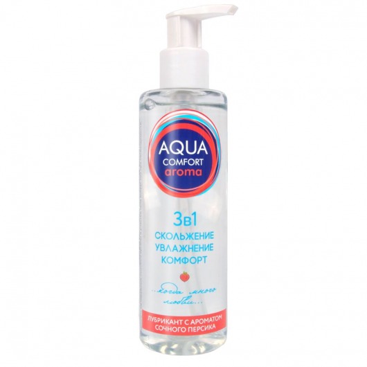 Гель-лубрикант на водной основе Aqua Comfort Aroma с ароматом персика - 195 гр. - Биоритм - купить с доставкой в Северодвинске