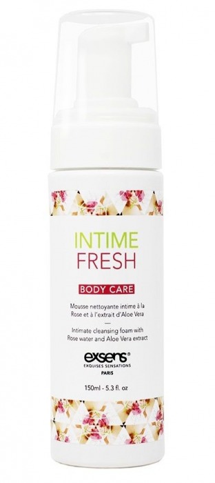 Органическая интимная очищающая пенка Intime Fresh - 150 мл. - Exsens - купить с доставкой в Северодвинске