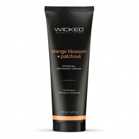 Массажный легкий крем WICKED Orange Blossom plus Patchouli - 120 мл. - Wicked - купить с доставкой в Северодвинске