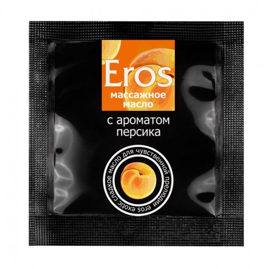 Саше массажного масла Eros exotic с ароматом персика - 4 гр. - Биоритм - купить с доставкой в Северодвинске