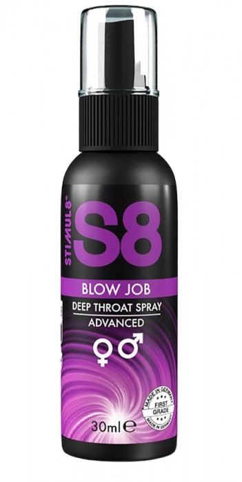 Лубрикант для орального секса S8 Deep Throat Spray - 30 мл. - Stimul8 - купить с доставкой в Северодвинске