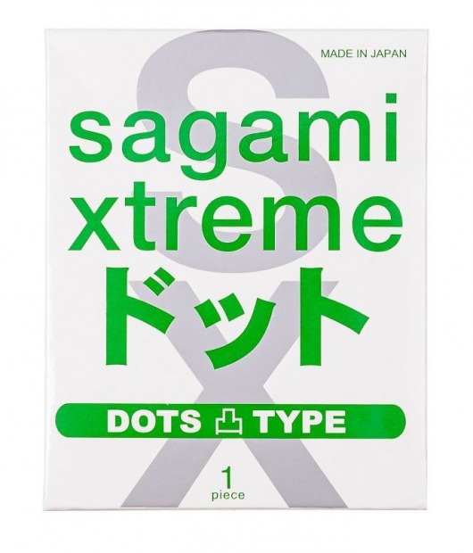 Презерватив Sagami Xtreme Type-E с точками - 1 шт. - Sagami - купить с доставкой в Северодвинске