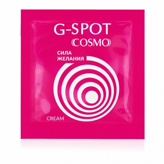 Стимулирующий интимный крем для женщин Cosmo G-spot - 2 гр. - Биоритм - купить с доставкой в Северодвинске